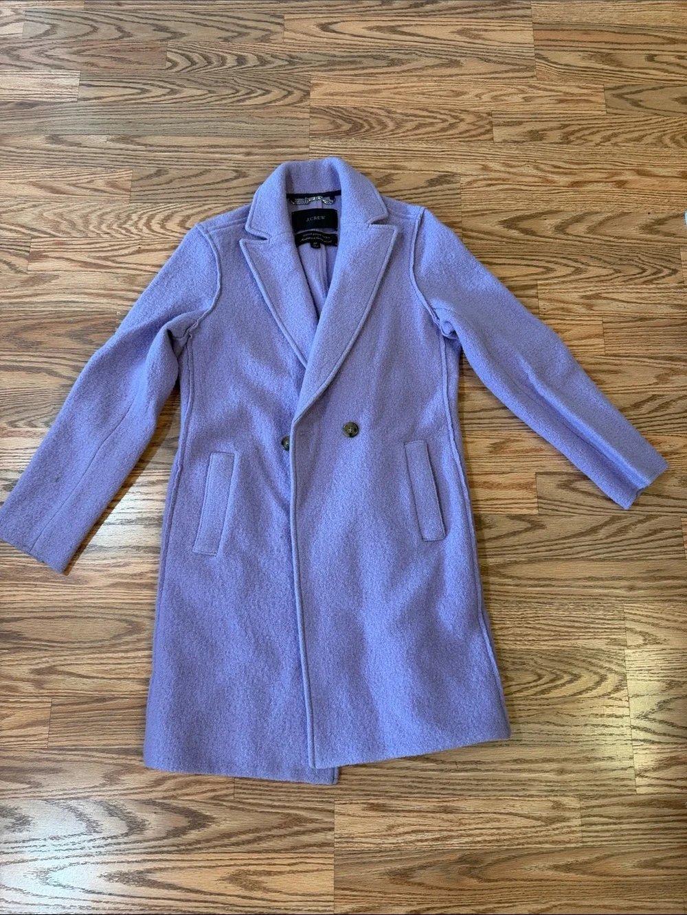 J. Crew Lilac Double-Breasted Pea Coat - Picture 1 of 1